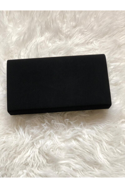 Women's Portfolio Black Suede Bag - 4