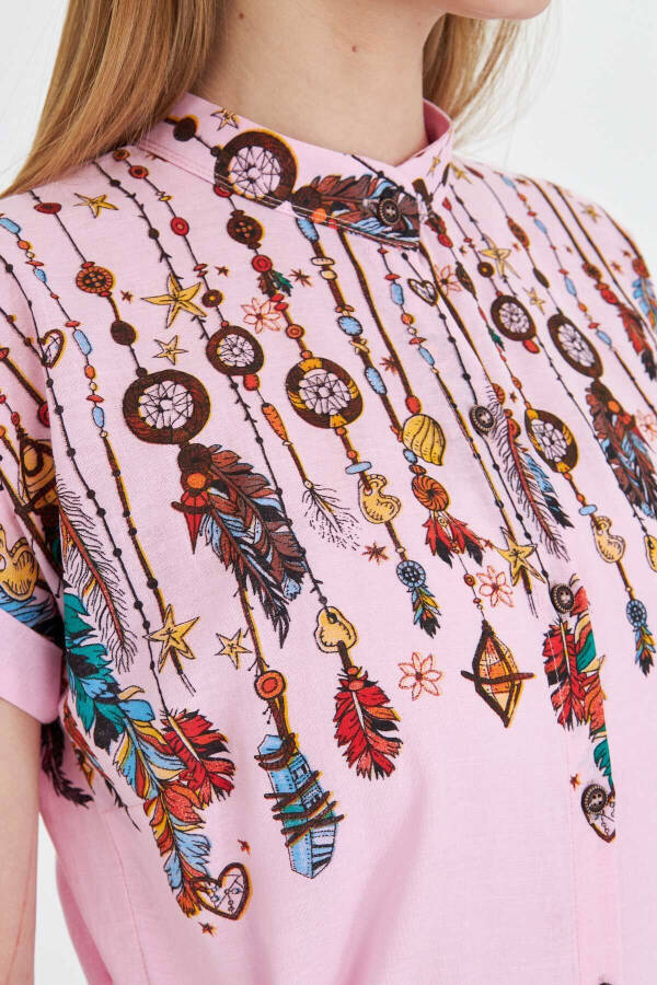 Women's Powder Judge Collar Short Sleeve Shirt ARM-25Y00 - 2