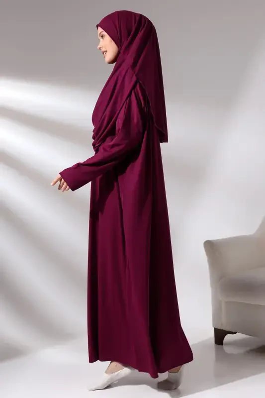 Women's Prayer Dress One Piece Fuchsia-Fuchsia - 5