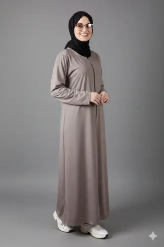 Women's Prayer Dress Thin Seasonal Fabric Zippered - 1