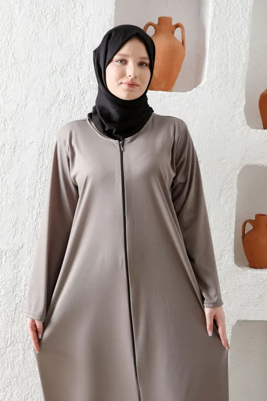 Women's Prayer Dress Thin Seasonal Fabric Zippered - 3