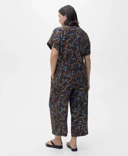 Women's Printed Culotte Pants - 7