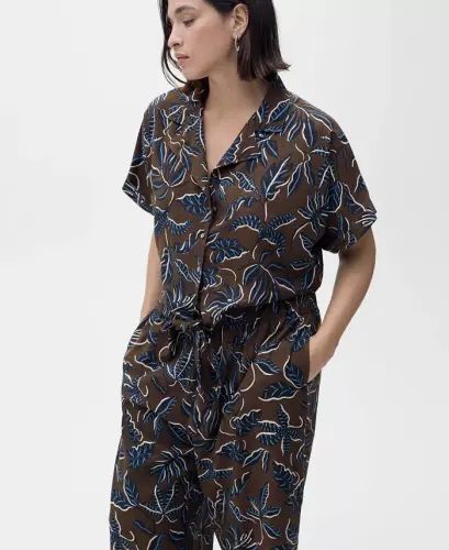 Women's Printed Culotte Pants - 8