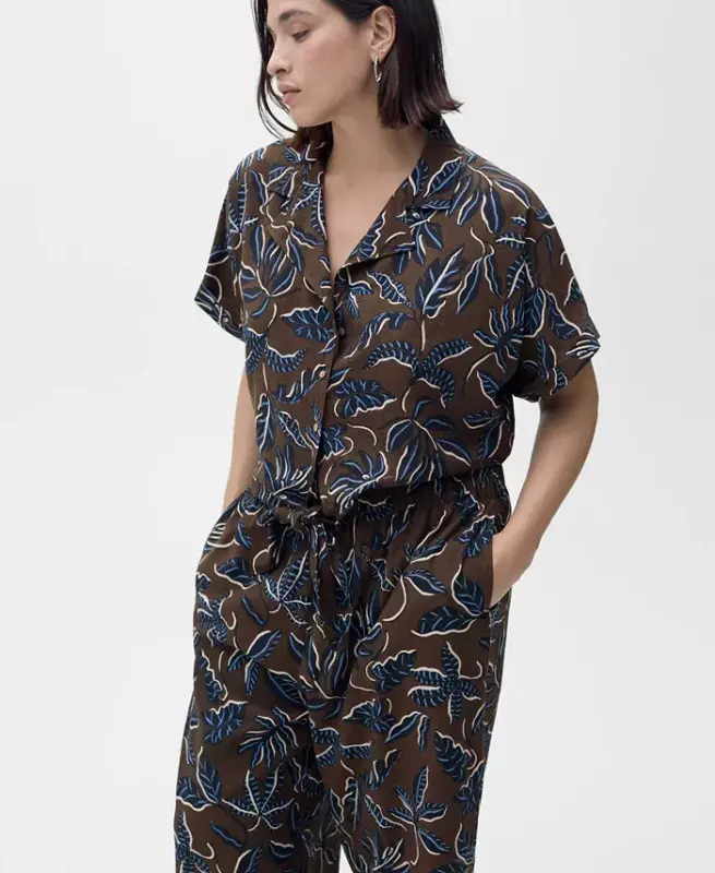 Women's Printed Culotte Pants - 8