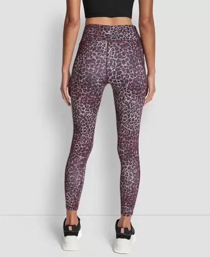 Women's Printed High-Waist 7/8 Tights - Animalize Syrah - 3