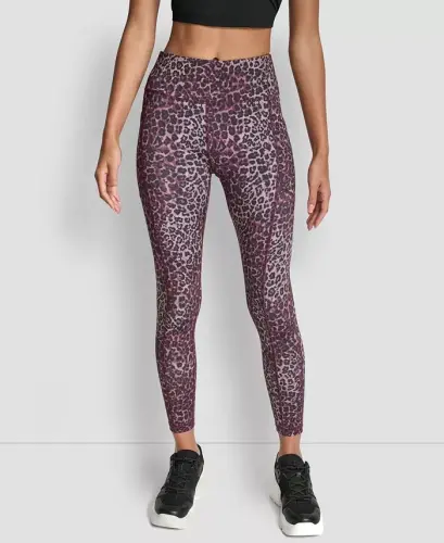 Women's Printed High-Waist 7/8 Tights - Animalize Syrah 