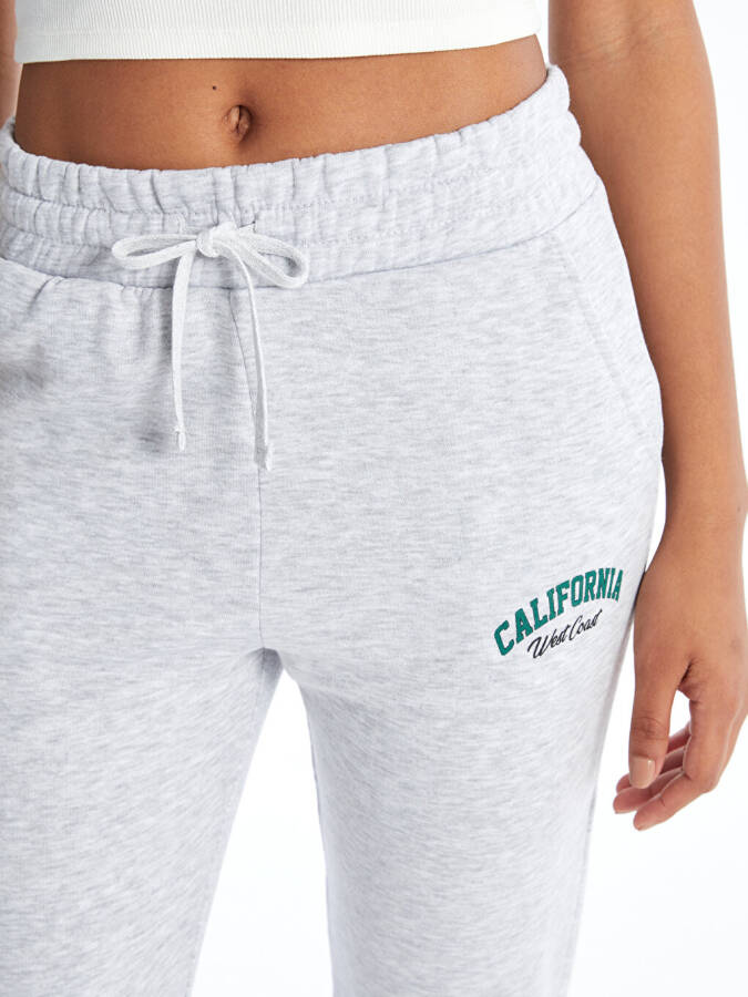 Women's Printed Jogger Sweatpants with Elastic Waistband - 10