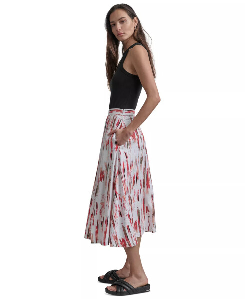 Women's Printed Midi Skirt Brkn Brsh - 3