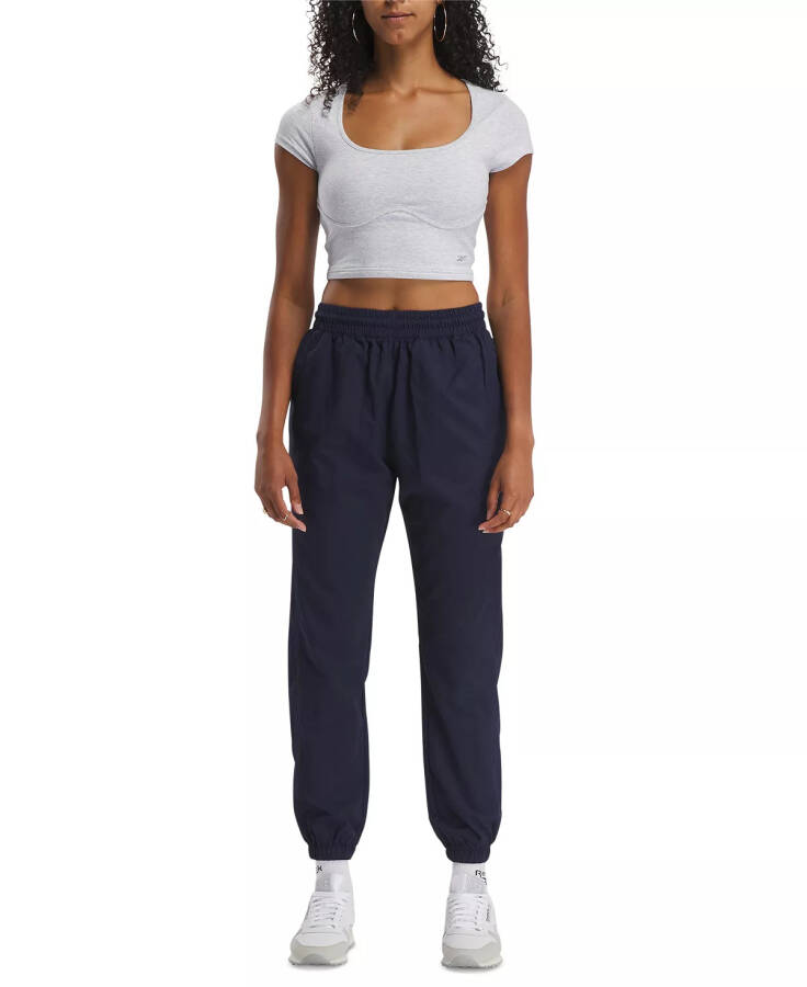 Women's Pull-On Logo Woven Track Pants Vector Navy - 1