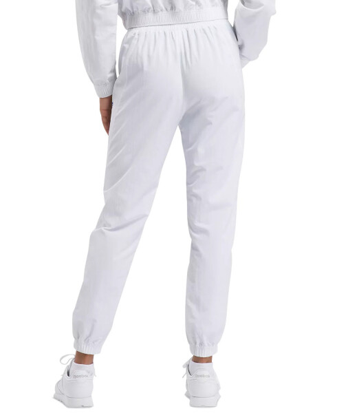 Women's Pull-On Logo Woven Track Pants White - 2