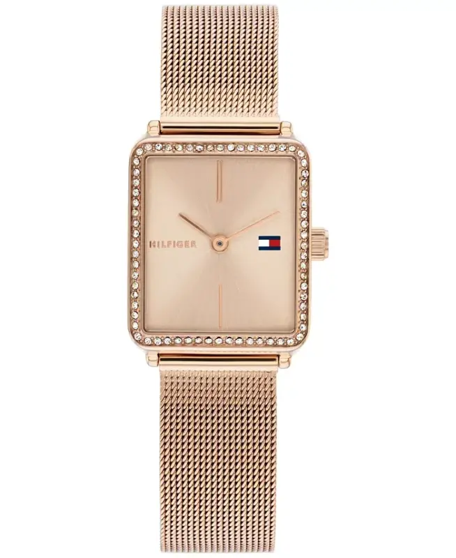 Women's Quartz Carnation Gold-Tone Stainless Steel Bracelet Watch, 21.3mm - TOMMY HILFIGER