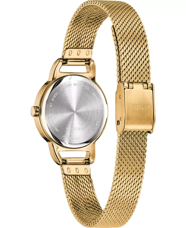 Women's Quartz Gold-Tone Stainless Steel Mesh Bracelet Watch 26mm-Gold - 2