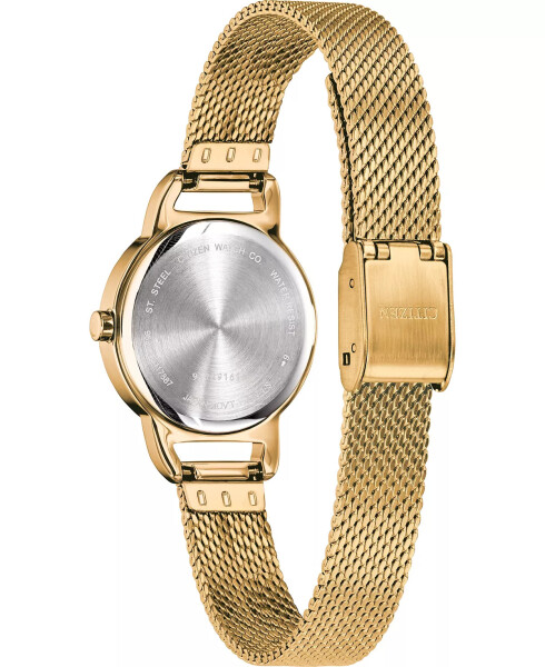 Women's Quartz Gold-Tone Stainless Steel Mesh Bracelet Watch 26mm Gold - 2