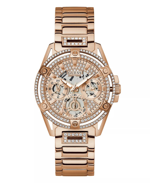 Women's Quartz Rose Gold-Tone Stainless Steel Bracelet Multi-Function Watch 40mm Rose Gold-Tone - 1