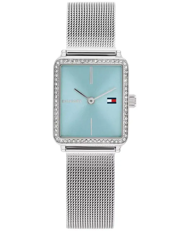 Women's Quartz Silver-Tone Stainless Steel Bracelet Watch, 21.3mm - TOMMY HILFIGER