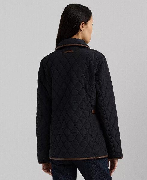 Women's Quilted Velboa-Lined Coat Dk Navy - 2