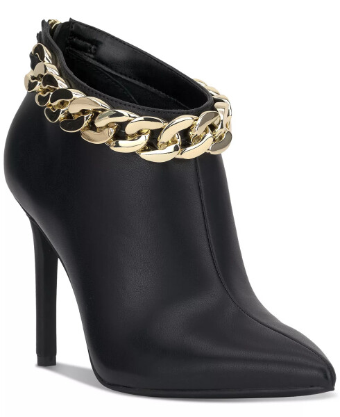 Women's Radeyah Chain Booties, Created for Modazone Black Smooth - 1