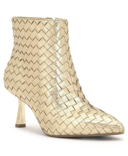 Women's Raisie Dress Booties, Exclusively at Modazone Gold Woven - 3