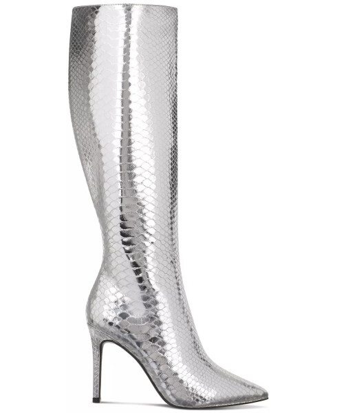 Women's Rajel Extra Wide-Calf Dress Boots, Created for Modazone Silver Snake Extra Wide Calf - 2