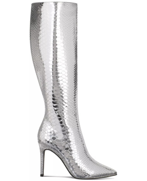 Women's Rajel Knee High Boots, Created for Modazone Silver Snake - 2