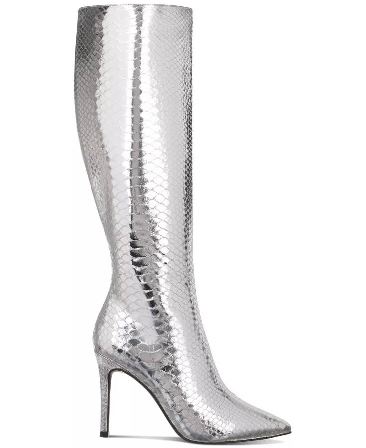 Women's Rajel Knee High Boots, Created for Modazone Silver Snake - 2