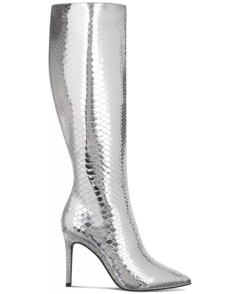 Women's Rajel Wide-Calf Dress Boots, Created for Modazone Silver Snake Wide Calf - 2