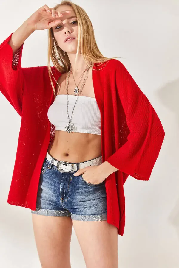Women's Red Bat Spring Cardigan HRK-19000057 - 3