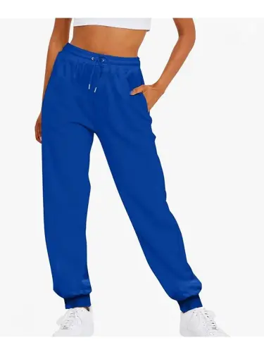 Women's Regular Fit Thin Sweatpants SPR24EAK81-Blue 