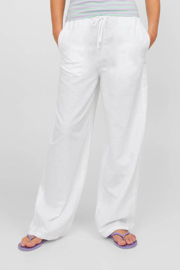 Women's Relaxed Fit Linen Pants - Flora - 5