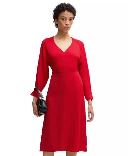 Women's Relaxed-Fit V-Neck Dress 