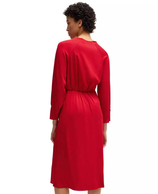 Women's Relaxed-Fit V-Neck Dress - 3