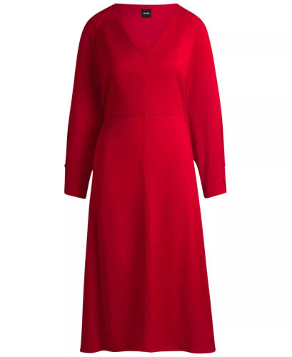 Women's Relaxed-Fit V-Neck Dress - 4