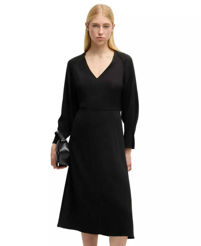 Women's Relaxed-Fit V-Neck Dress - 1