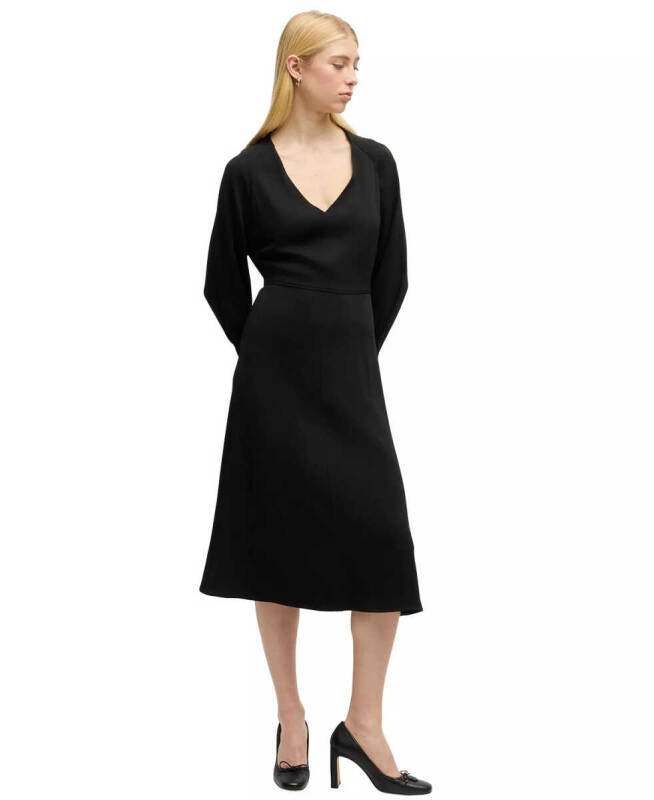Women's Relaxed-Fit V-Neck Dress - 2