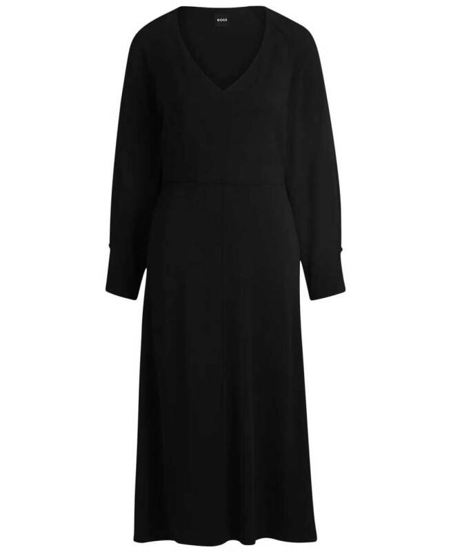 Women's Relaxed-Fit V-Neck Dress - 4