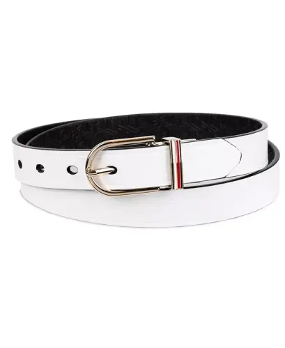 Women's Reversible Dress Casual Belt-White, Black - 1