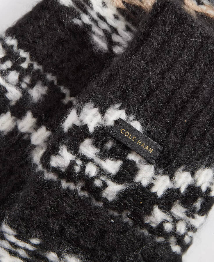 Women's Reversible Fair Isle Mittens Black Multi - 3