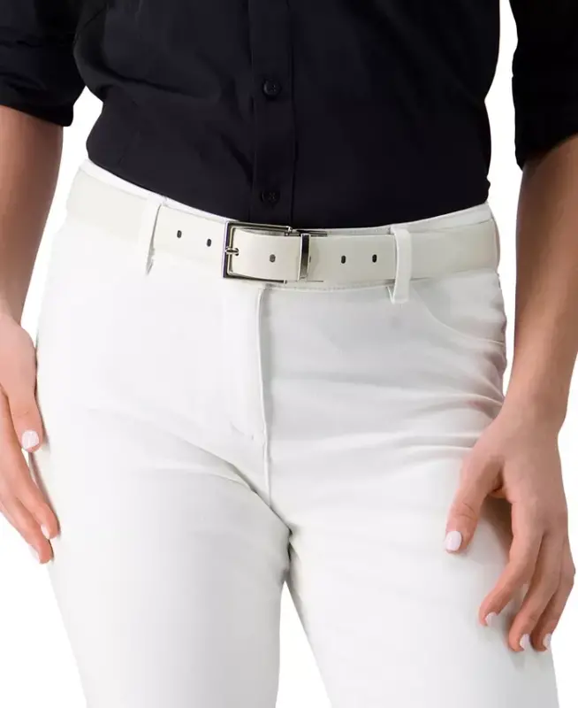Women's Reversible Leather Pant Belt - 4