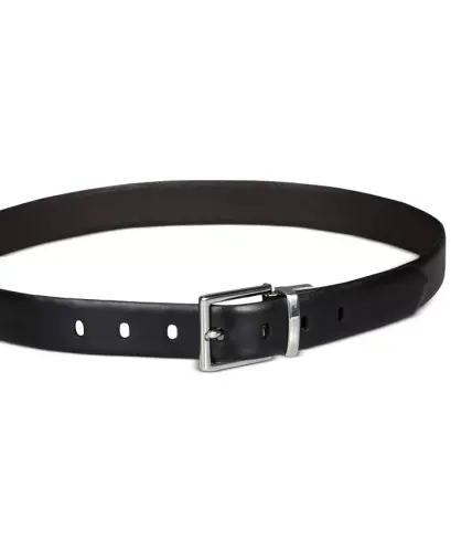 Women's Reversible Leather Pant Belt - Black/brown - 8