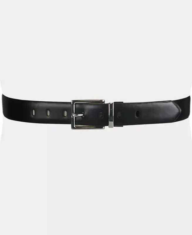 Women's Reversible Leather Pant Belt - Black/brown - 10