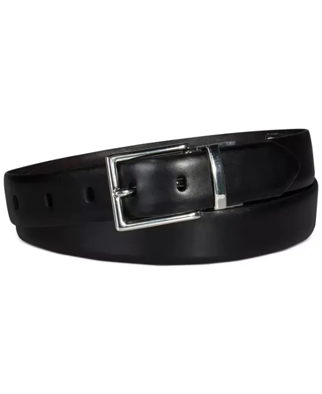 Women's Reversible Leather Pant Belt - Black/brown - 2