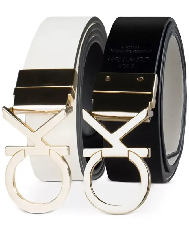 Women's Reversible Monogram Buckle Belt - 6