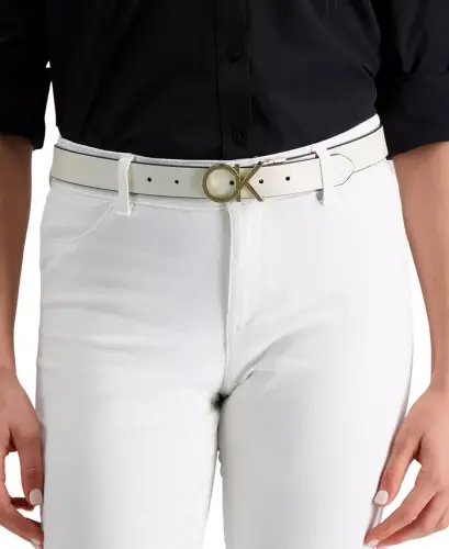 Women's Reversible Monogram Buckle Belt - 7