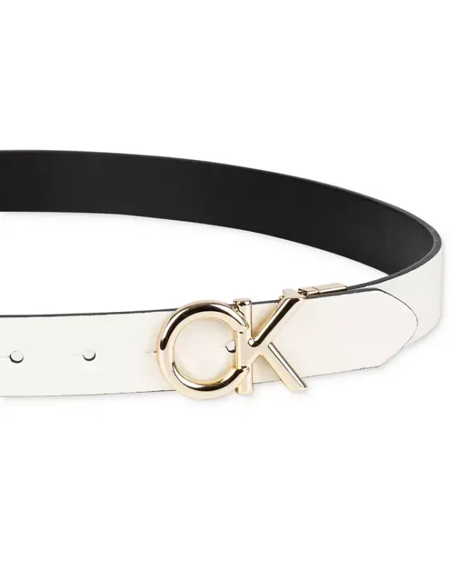 Women's Reversible Puffed CK Monogram Buckle Belt - 3