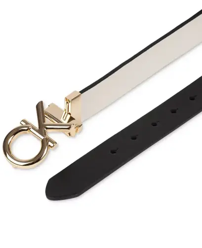 Women's Reversible Puffed CK Monogram Buckle Belt - 4