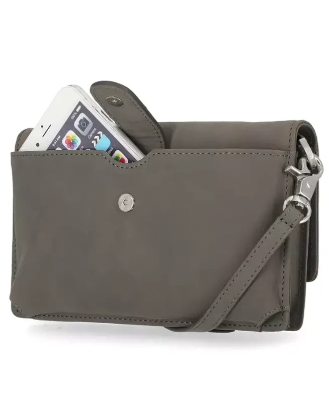 Women's RFID Leather Crossbody Bag Wallet Purse-Castlerock - 3