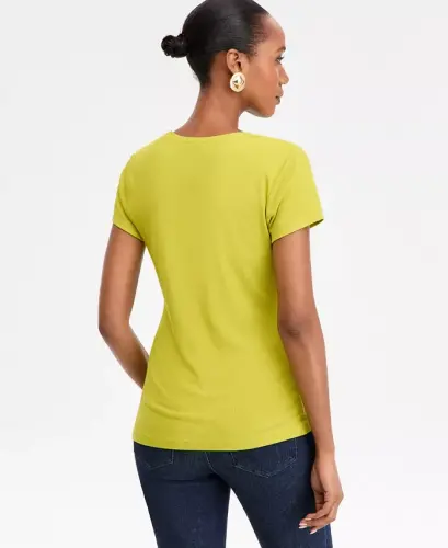 Women's Ribbed Scoop-Neck Top, Exclusively at Modazone - Supernatural Gr - I.N.C. INTERNATIONAL CONCEPTS (1)