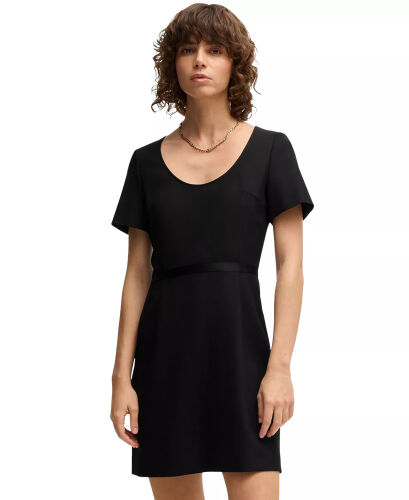 Women's Ribbon Detail Slim-Fit Dress - HUGO BOSS