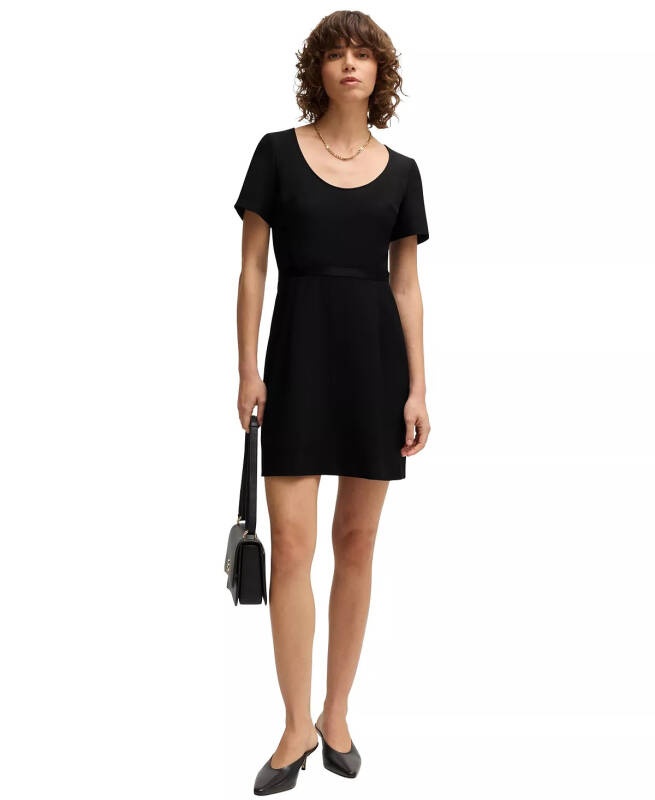 Women's Ribbon Detail Slim-Fit Dress - 4