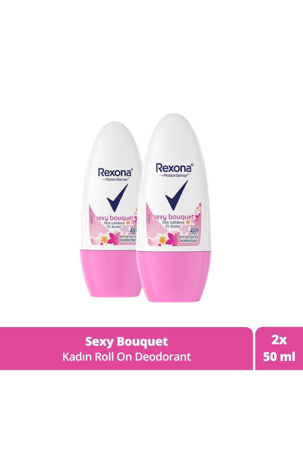 Women's Roll On Deodorant Sexy Bouquet 50 ml X2 Pack - 1